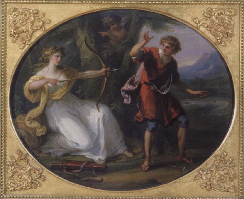 Angelica Kauffmann Nymphe und Jungling Germany oil painting art